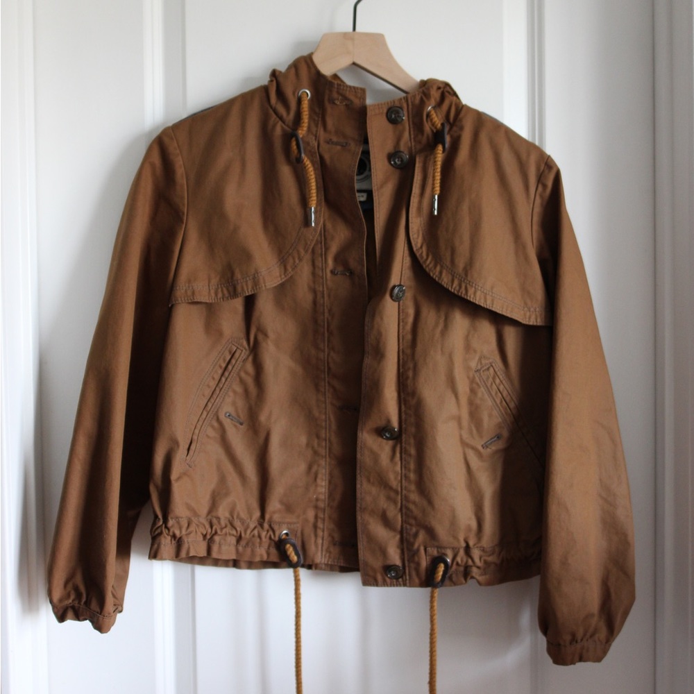 anthropologie brown jacket